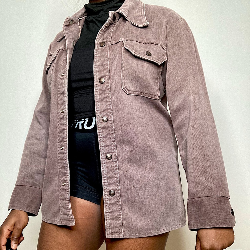 Brown Oversized Denim Jacket 😻